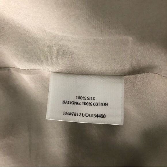 Eileen Fisher Silk Open Front Jacket in Champaign Size Medium - Picture 11 of 13